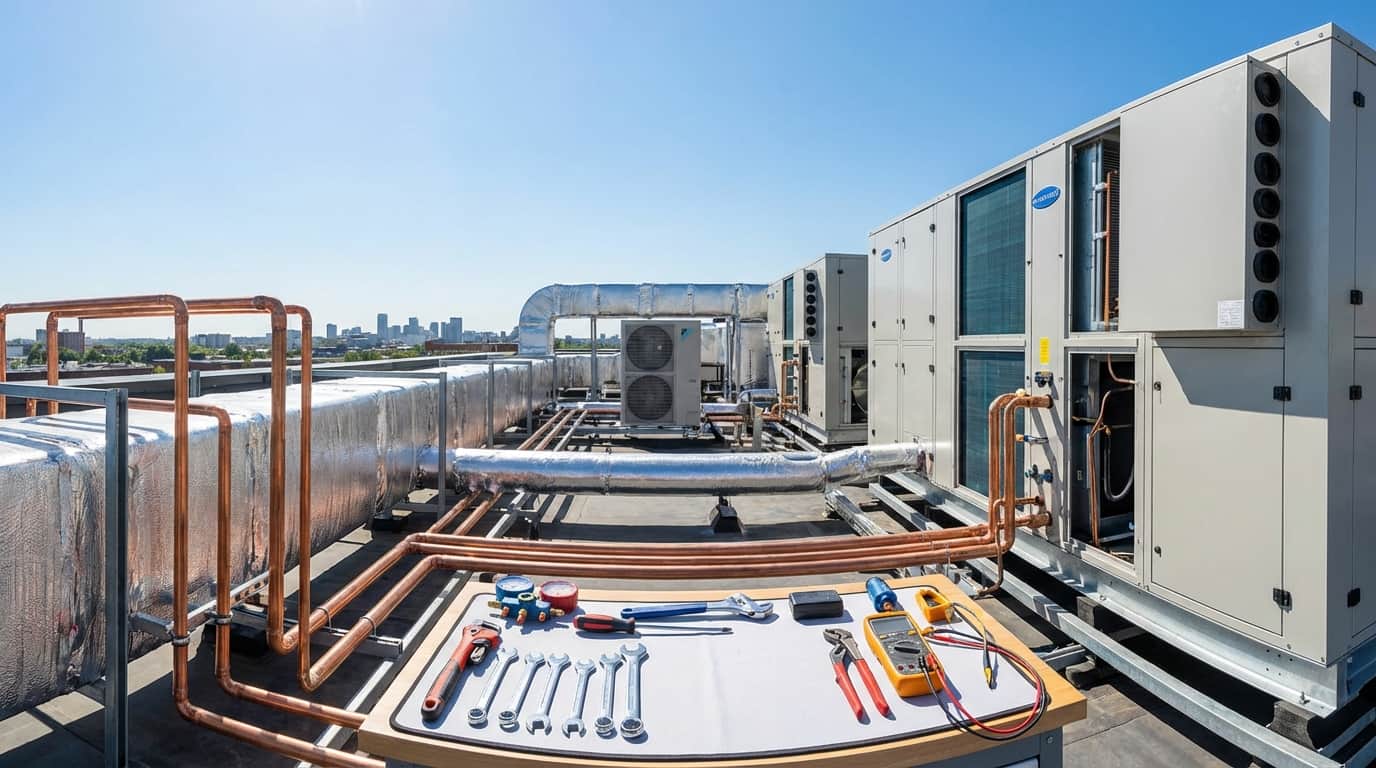 Travail professionnel chauffage et climatisation par Évolution Confort